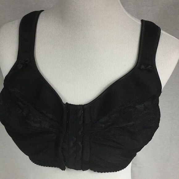 Comfort Choice size 40C black front close bra - Picture 1 of 5